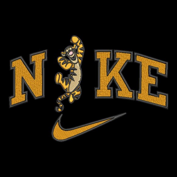 Nike Tigger Embroidered Adult Unisex Crewneck Sweatshirt Winnie Pooh - Picture 1 of 14